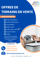 Des terrains à vendre